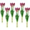 Northlight Real Touch&#x2122; Purple Artificial Tulip Floral Bundles, Set of 6 - 18&#x22;